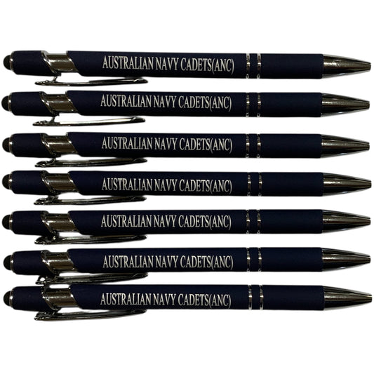 The Australian Navy Cadets (AAC) Pen Blue is a versatile tool that combines both a black ink pen and a stylus for touch screens. Perfect for conferences and events, this pen makes a comfortable and useful gift that is sure to be a favourite among recipients. www.defenceqstore.com.au