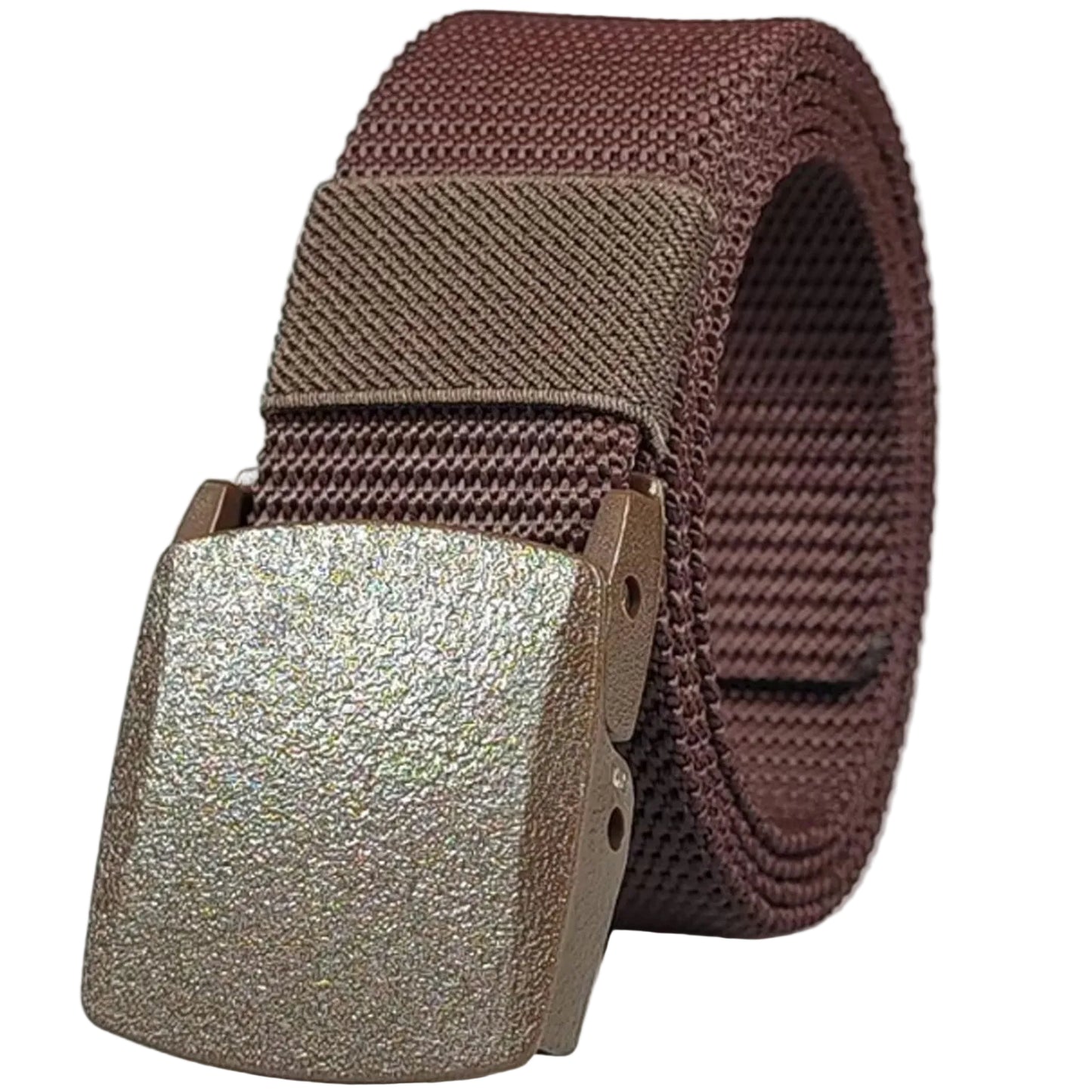  Nothing worse than having to take your belt off at the airport, this belt is the solution as it has no metal in it's design and is very solid and sturdy. This is also a good belt for out in the field as it sits really tight when done up unlike other non clipped belts that can lengthen when worn over time. www.defenceqstore.com.au