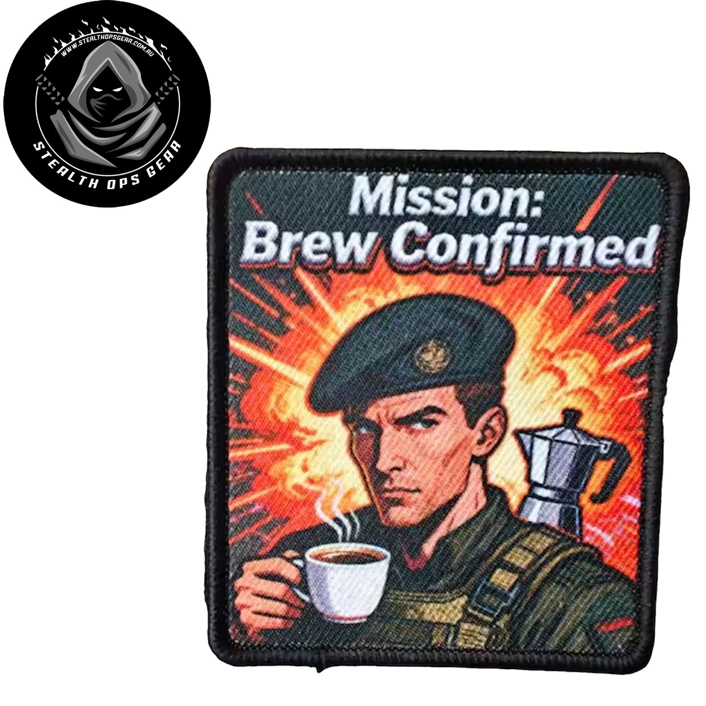 Unleash your creativity with the Brew Confirmed Embroidery Printed Patch Hook & Loop! Measuring 8x7cm and featuring a beautifully embroidered design and secure hook & loop backing, this patch is a must-have for any collector. www.defenceqstore.com.au