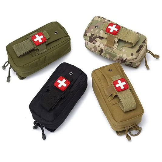 Compact Emergency kit pouch with lots of uses, carry your tourniquet, multitool or torch in the front pocket. Add your essential items in the main compartment from bandages to rations. Attach to your gear with x2 MOLLE straps to suit your needs but don't forget this essential pouch in the field. www.defenceqstore.com.au