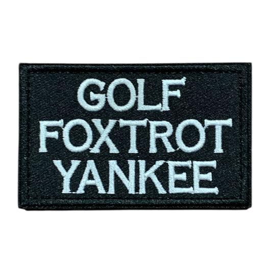Unleash your creativity with the Golf Foxtrot Yankee Embroidery Patch Hook & Loop! Measuring 8x5cm and featuring a beautifully embroidered design and secure hook & loop backing, this patch is a must-have for any collector. www.defenceqstore.com.au