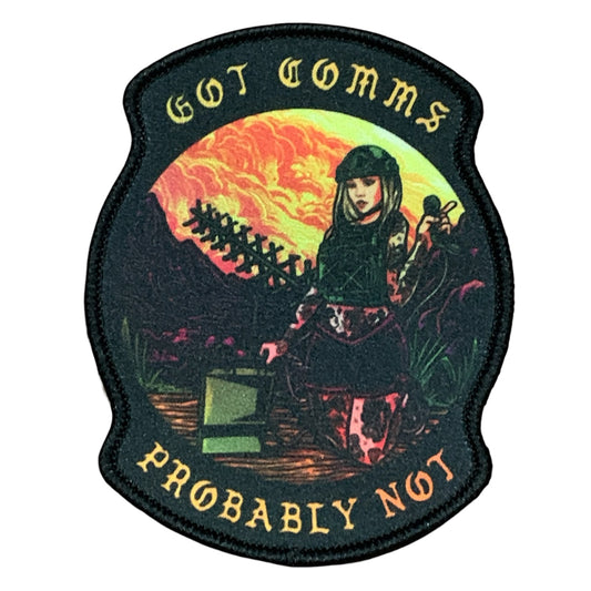 Take your fashion to the next level with this unique and bold embroidered patch! Add a touch of personality to any outfit, from jackets and shirts to pants, jeans, and hats. Measuring at 8.6x7cm, it's the perfect size for making a statement. www.defenceqstore.com.au