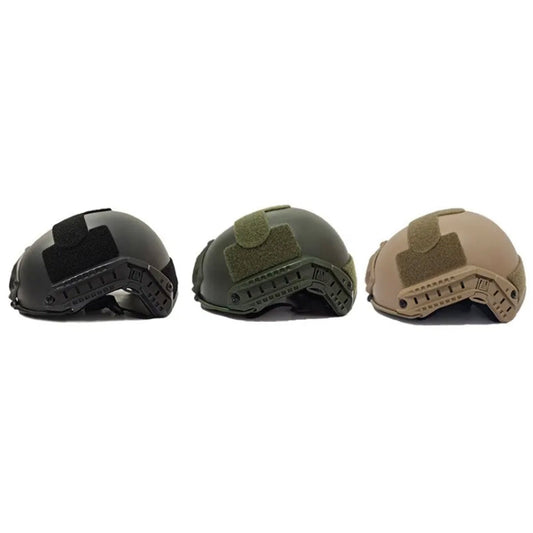 Crafted with durable plastic and foam padding, this injection-molded Fast Helmet is ready for any mission! Attach signs and lights easily with its Velcro fasteners, and the NVG equipment compatible design is ready for any environment. www.defenceqstore.com.au