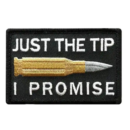 Just The Tip Patch Iron On  7.5x5cm www.defenceqstore.com.au