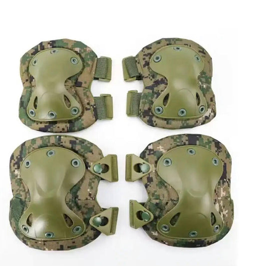 Defence Q Store Low Profile Tactical Elbow & Knee Pad Set Jungle Digital