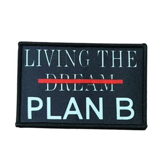 Living The Dream Embroidery Morale Patch - Stealth Ops Gear, measuring 8x5cm, is a striking and durable addition to personalize your gear with style and toughness. www.defenceqstore.com.au