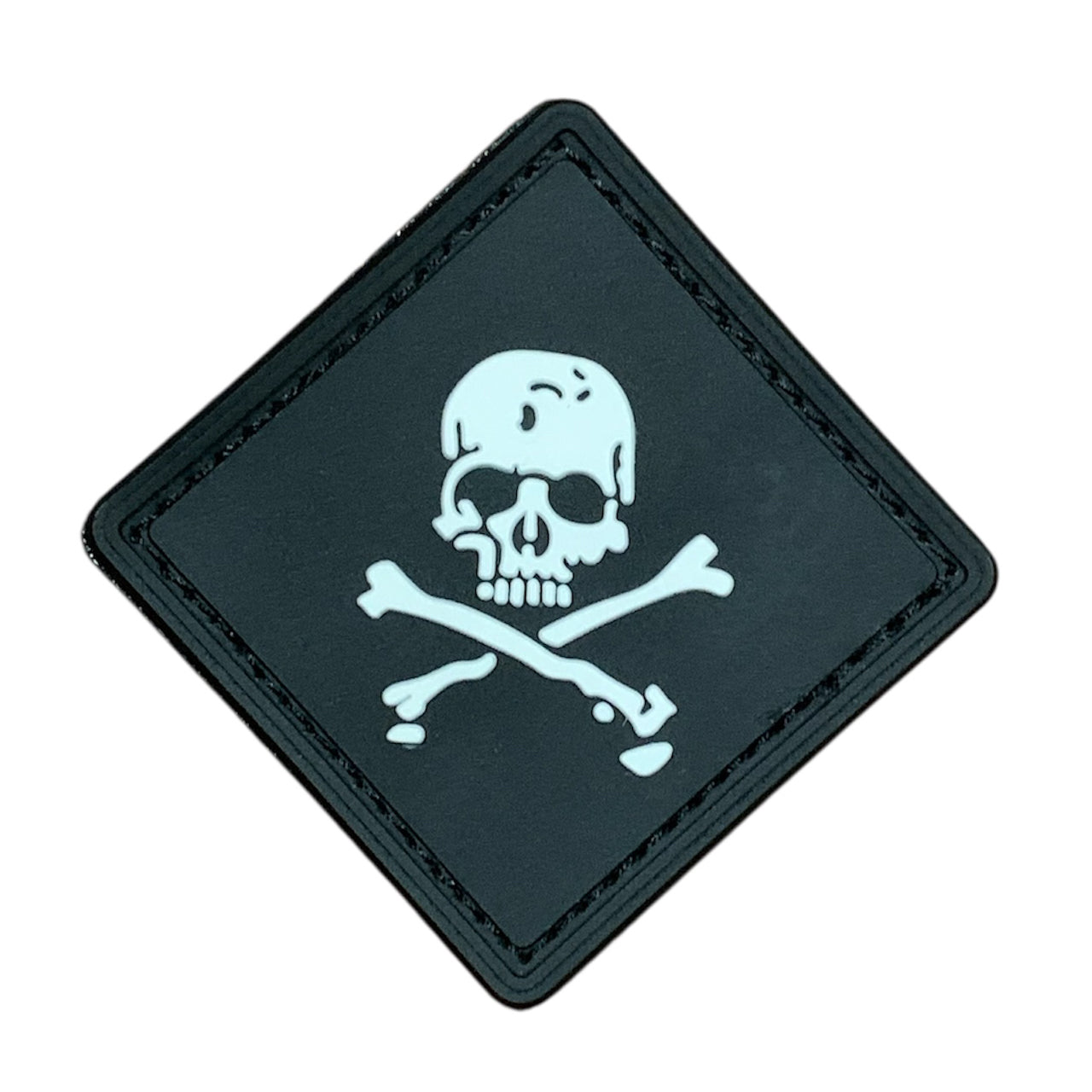 Transform your field gear, jackets, shirts, pants, jeans, hats, and patch boards with the powerful Pirate Diamond PVC Patch. Measuring 8x8cm(diamond shape or 5.7x5.7cm squared) and equipped with Velcro backing, this badge is the perfect symbol of devotion and strength. www.defenceqstore.com.au