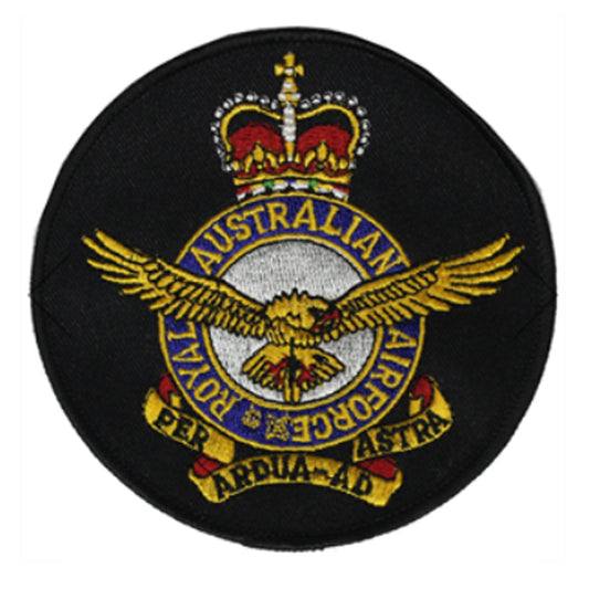 RAAF Crest Round Patch 10.5cm www.defenceqstore.com.au