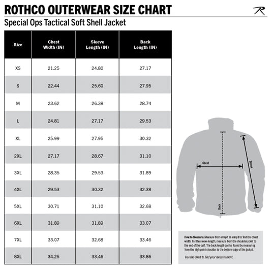 Rothco 3-in-1 Spec Ops Soft Shell Jacket Coyote Brown