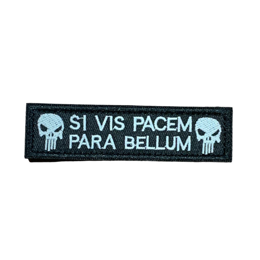 Experience the power and impact of Punishment White On Black Velcro Backed Patch in a compact 9.5x2.5cm size. Don't underestimate the potential of this patch - it's the perfect addition to any outfit or accessory. Order now and discover the endless possibilities! www.defenceqstore.com.au