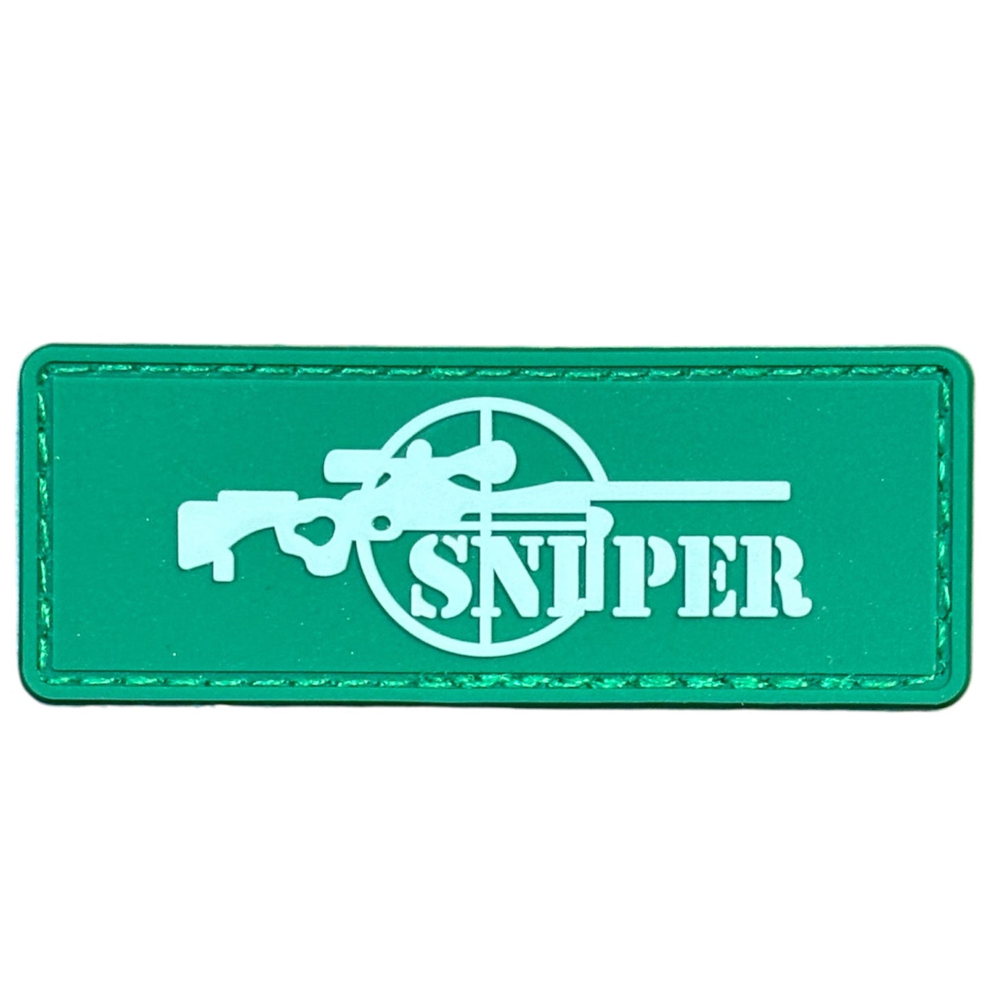 Make a bold statement with the Sniper PVC Green Morale Patch Hook & Loop. This striking 8x3cm patch features laser-cut precision detailing that demands attention. Backed with both hook and loop fasteners, it's ready to attach to tactical gear, backpacks, or uniforms instantly. www.defenceqstore.com.au