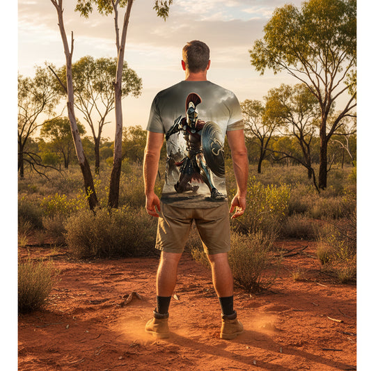 Channel the legendary spirit of ancient warriors with this bold 3D printed tee that brings history to life. Crafted from robust 100% polyester, it delivers exceptional durability and colour retention that outlasts ordinary cotton alternatives. www.defenceqstore.com.au