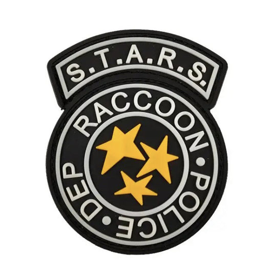 STARS Black PVC Morale Patch, Velcro backed Badge. Great for attaching to your field gear, jackets, shirts, pants, jeans, hats or even create your own patch board. www.defenceqstore.com.au