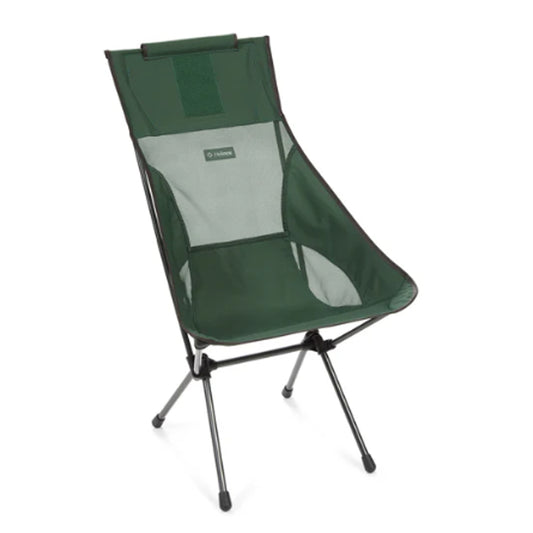 The Helinox Sunset Camping Chair packs down to a portable 47 x 12 x 14cm in its included bag and weighs just 1.6kg. Strong and light, the heart of its innovative design is a frame made from a proprietary DAC aluminium alloy delivering a maximum strength-to-weight ratio that comfortably holds up to 145kg. www.defenceqstore.com.au