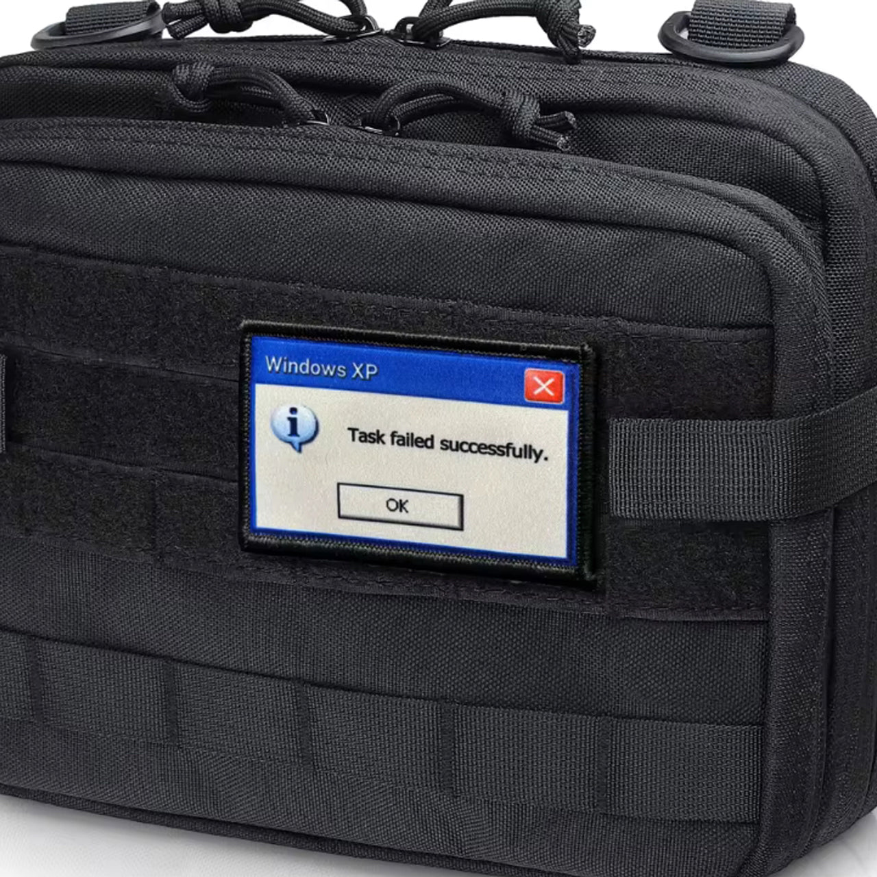 Unleash your inner motivation with our Task Failed Morale Patch Hook & Loop! This dynamic accessory serves as a daily reminder to never give up, even when faced with setbacks. With its reliable hook and loop design, it's perfect for attaching to any item of your choice. www.defenceqstore.com.au