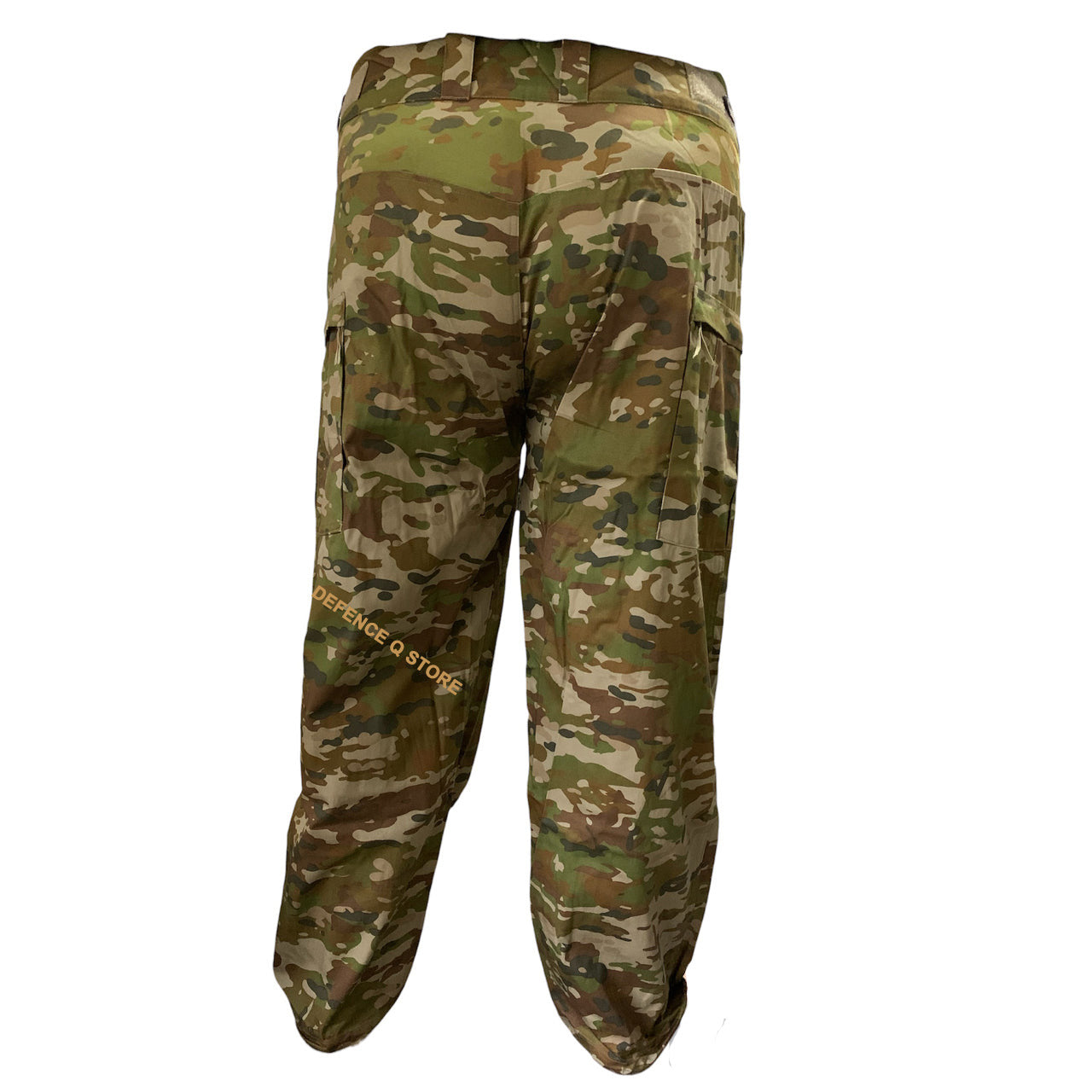 The Army Tactical Trousers AMCU are designed with AMC compatible military pattern, featuring cargo pockets with zips on the legs, an adjustable waist with wide belt loops, and elastic trouser ties with a toggle at the ankles. The groin area is made of elastic material for added comfort and movability, while padding through the waistband maintains a similar design to standard military trousers. Made with 100% cotton, the trousers come in a stylish AMC color. www.defenceqstore.com.au