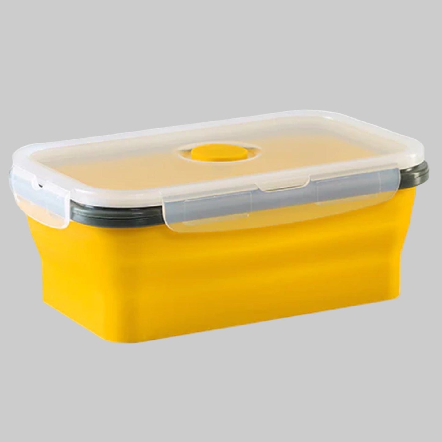 Perfect for campers and caravaners, this 750ml collapsible food container features a secure clip lock lid and a pressure release valve for microwave use. Made from food-grade, heat-resistant silicone, it’s lightweight, dishwasher safe, and FDA approved - BPA and Phthalate free for safe food storage. Measuring 17.5 x 11.5 x 6 cm when open and weighing just 180g, this container is a convenient, space-saving solution for meal prep and storage on the go. www.defenceqstore.com.au
