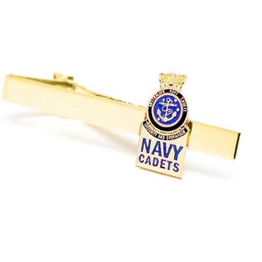 Australian Navy Cadets (ANC) 20mm full colour enamel tie bar.  Displayed on a presentation card. This beautiful gold plated tie bar looks great on both work and formal wear.