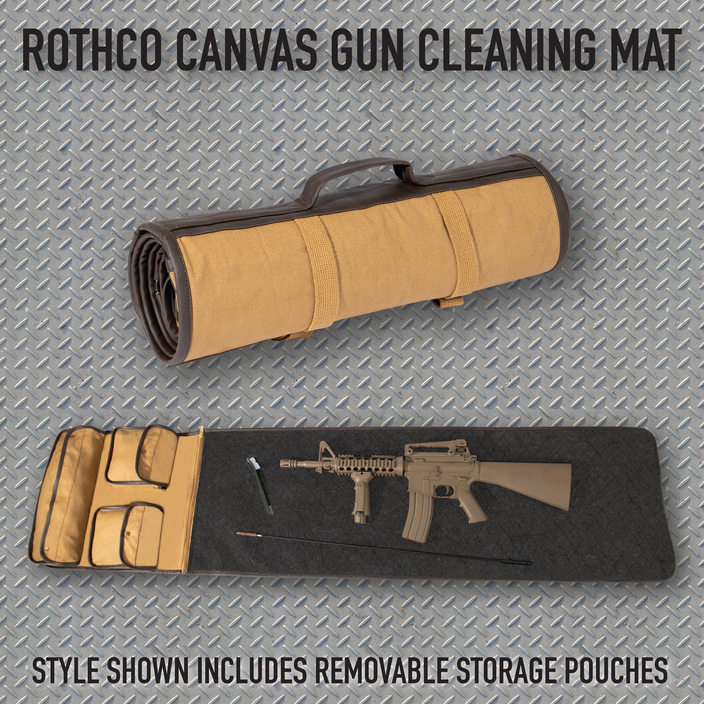 Rothco’s Canvas Gun Cleaning Mat makes it easy to protect your work surface from spills and scratches while maintaining your guns. Gun Cleaning Mat Provides Ample Surface Area For Cleaning Most Rifles (Felt Cleaning Surface Measures 50 Inches X 16.5 Inches) www.defenceqstore.com.au