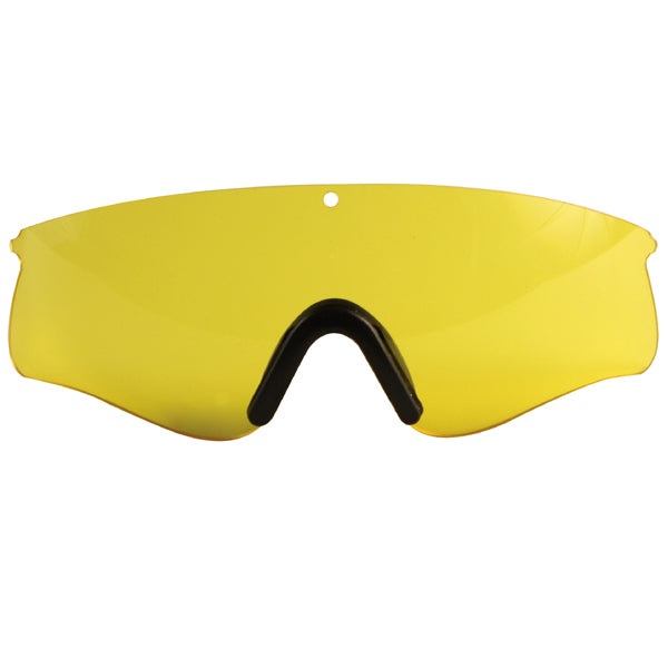Firetec Interchangeable Sport Glass Lens System have been engineered to allow the user to quickly adapt their lens color from yellow, smoke or clear.   Quick Interchangeable Lens System With Smoke, Yellow And Clear Lenses Comfortable Nylon Frame And Temple And Soft Nose Piece Adjustable / Detachable Strap Micro Fiber Storage And Cleaning Pouch Foam Padded Zippered Carry Case