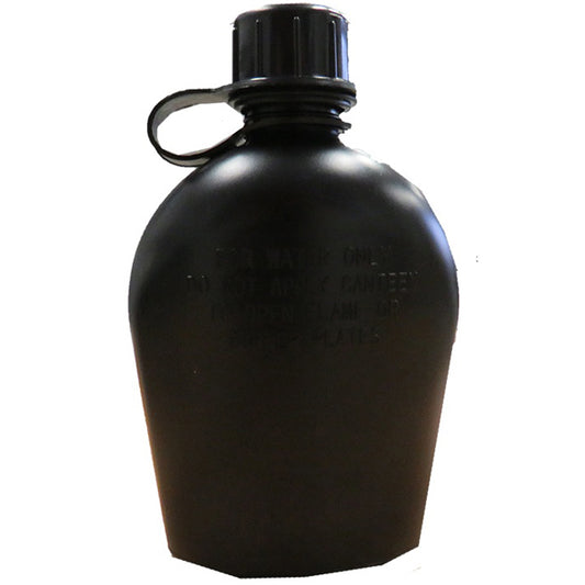 1L canteen bottle is the perfect canteen bottle for small trips or to carry around daily to keep up your water intake This is the preferred style of water bottle that cadets and military use With a 1L capacity, o-ring for greater seal and longevity and BPA free