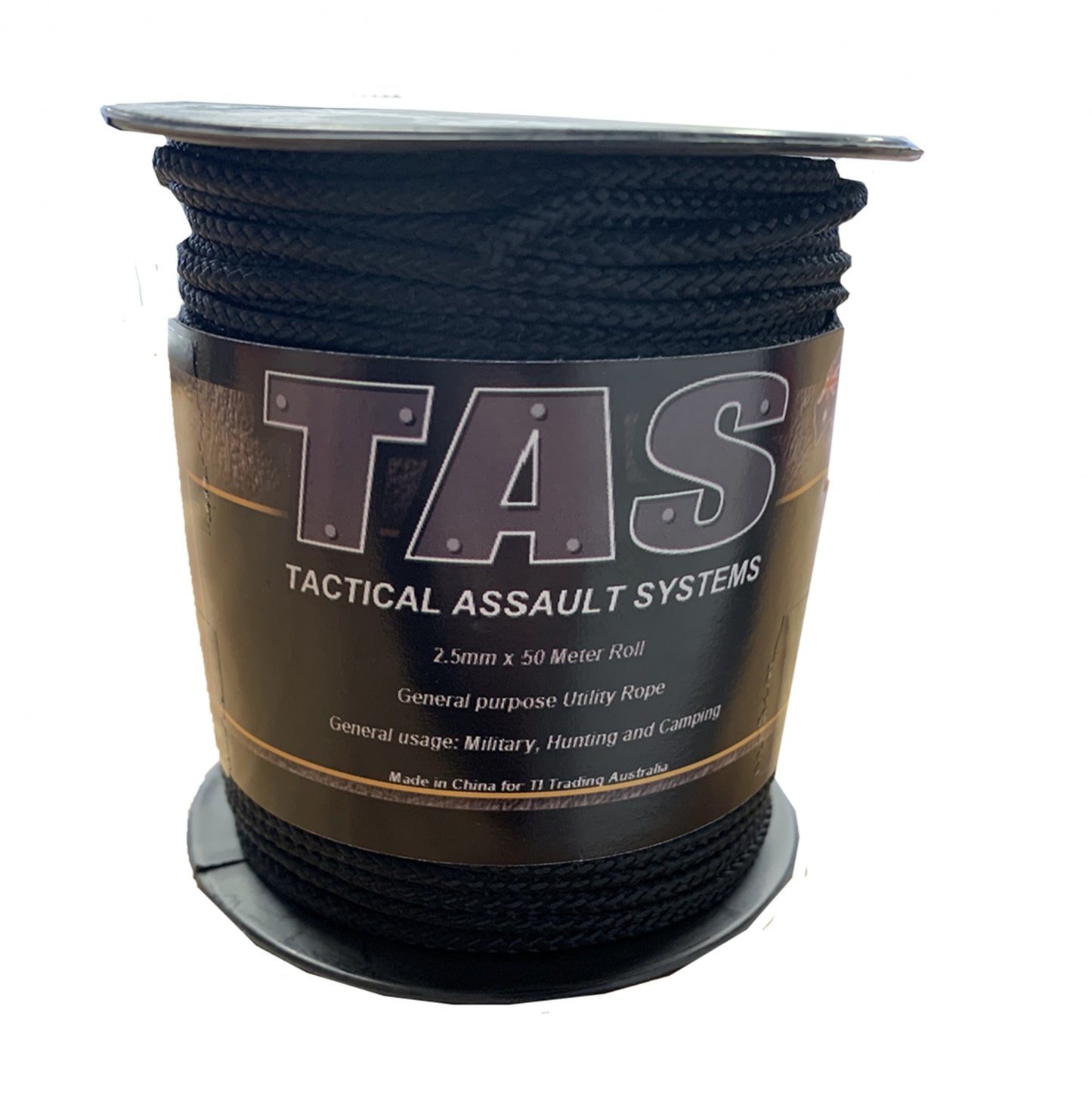 General purpose cord used for military, outdoors, camping, hunting and around the house Do not use for climbing 2.5mmx50meter roll