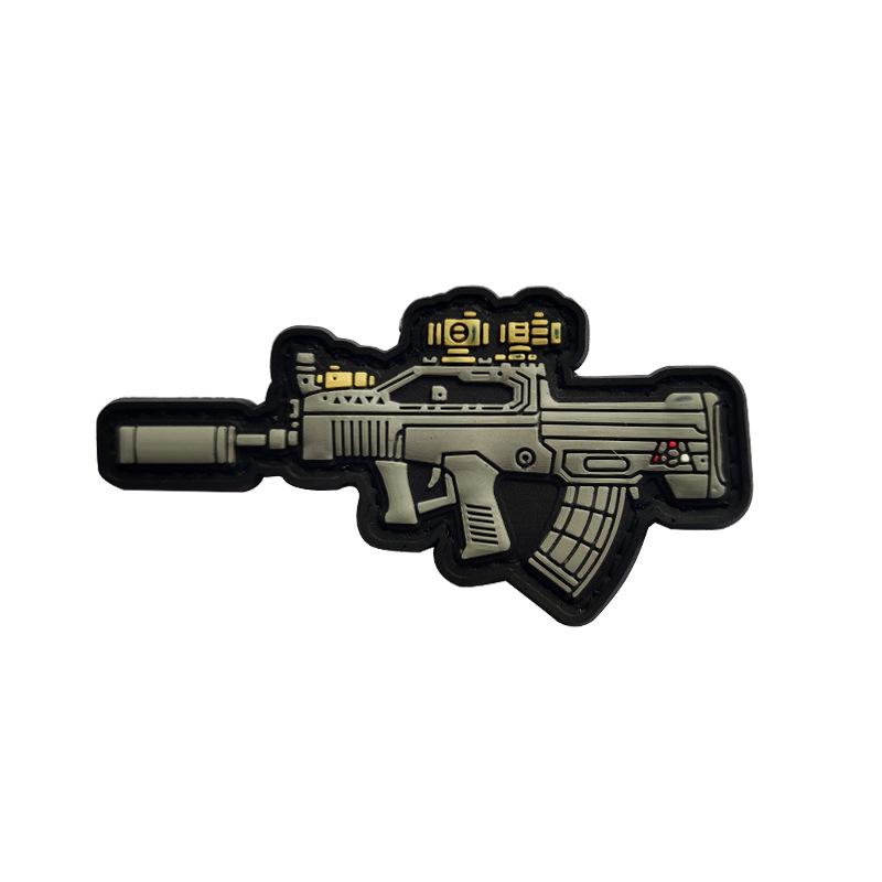 3D QBZ-95 Tactical PVC Patch, Velcro backed Badge. Great for attaching to your field gear, jackets, shirts, pants, jeans, hats or even create your own patch board. Size: 8.2x4.3cm