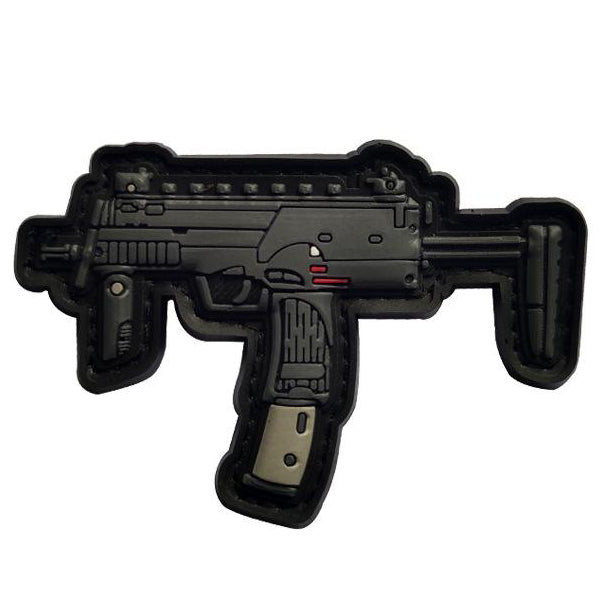 3D MP7 PVC Patch, Velcro backed Badge. Great for attaching to your field gear, jackets, shirts, pants, jeans, hats or even create your own patch board. Size: 7.3x4.3cm