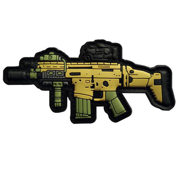 3D Scar-H PVC Patch, Velcro backed Badge. Great for attaching to your field gear, jackets, shirts, pants, jeans, hats or even create your own patch board. Size: 10.5x5cm