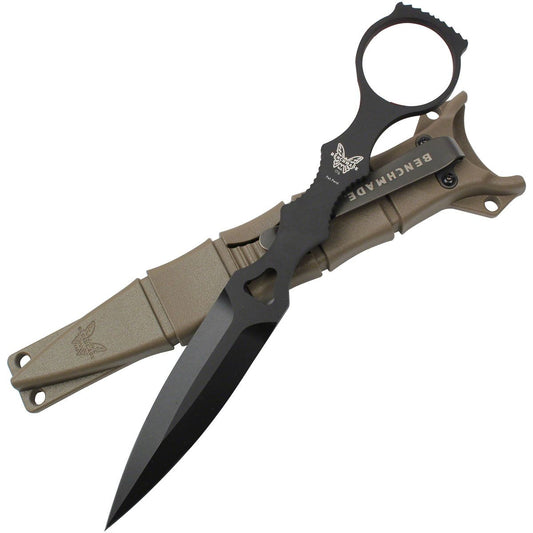 The 176 SOCP skeletonized dagger is the optimal tool for self-defense and allows the user to maintain dexterity and manipulate other objects without putting down the knife. The specialized sheath design also integrates into gear and webbing while keeping a low profile. MOLLE® compatible. www.defenceqstore.com.au