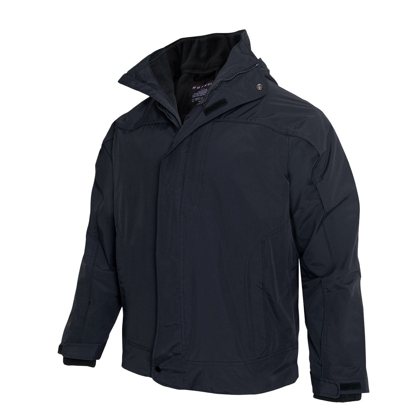 The complete all-weather jacket, Rothco’s 3-in-1 Jacket provides you with unparalleled warmth and protection against the elements with a waterproof, breathable outer shell and removable fleece liner.