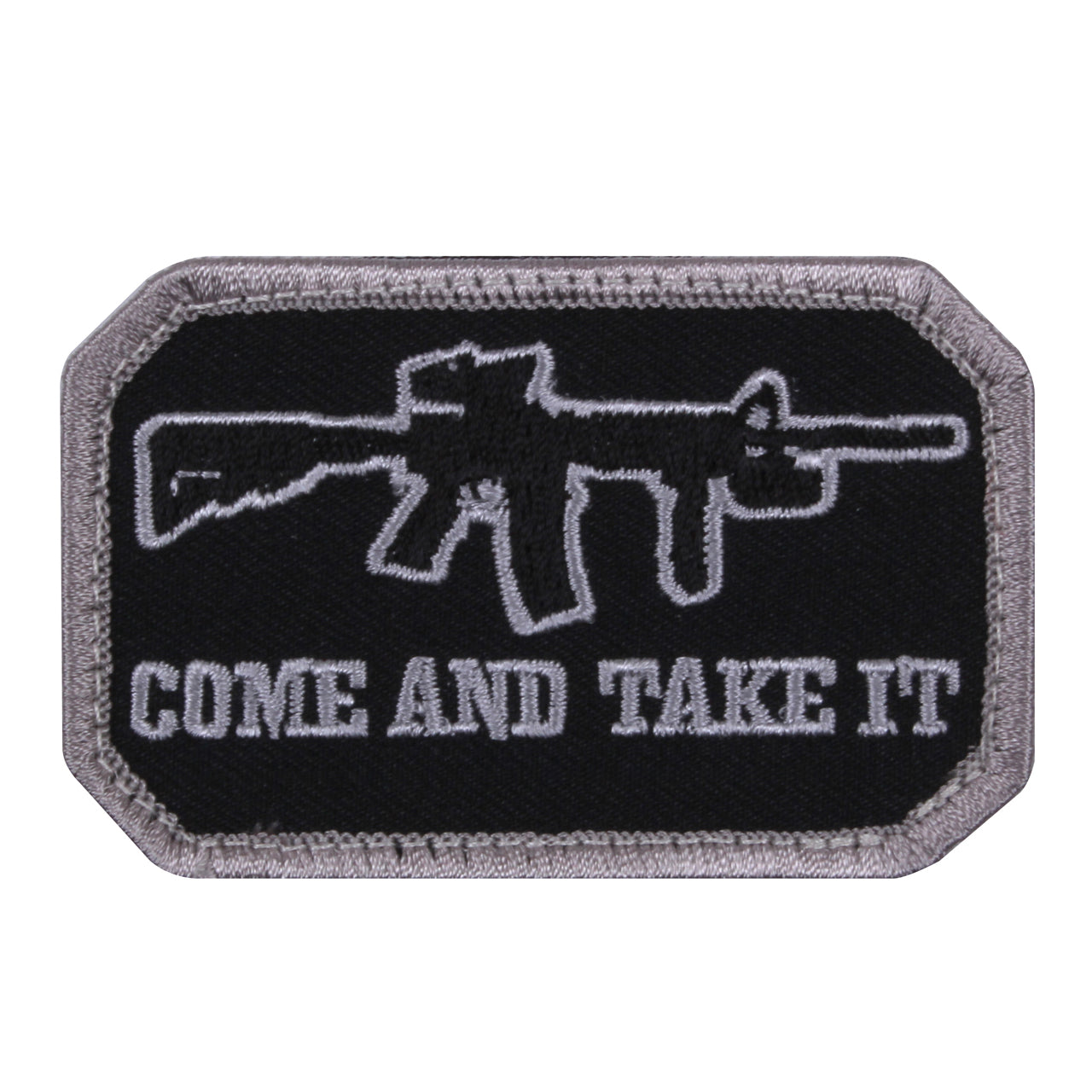 Come and Take It Patch with hook backing pairs perfectly with any of our hook & loop accessories including our Special Ops Jacket and or Tactical Vests. SIZE: 7.7x4.5CM www.defenceqstore.com.au
