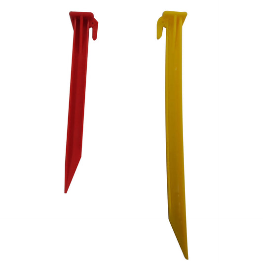Poly Tent Peg 22cm Red or 30cm Yellow