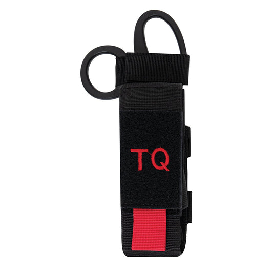 Rothco’s Tactical “TQ” Pouch is designed to hold your tourniquet and shears with an elastic hook & loop compartment and a hidden back pocket with a horizontal hook and loop strap that feeds through the handle of your shears. 