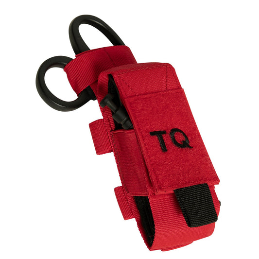 Rothco’s Tactical “TQ” Pouch is designed to hold your tourniquet and shears with an elastic hook & loop compartment and a hidden back pocket with a horizontal hook and loop strap that feeds through the handle of your shears. 