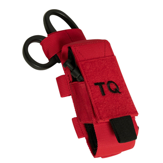 Rothco’s Tactical “TQ” Pouch is designed to hold your tourniquet and shears with an elastic hook & loop compartment and a hidden back pocket with a horizontal hook and loop strap that feeds through the handle of your shears.