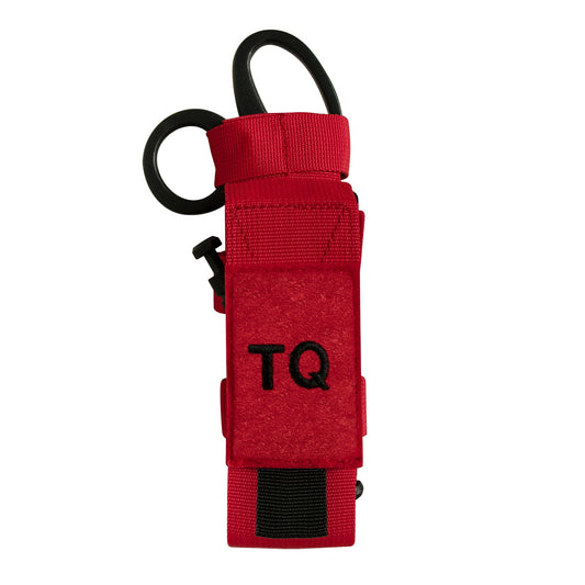 Rothco’s Tactical “TQ” Pouch is designed to hold your tourniquet and shears with an elastic hook & loop compartment and a hidden back pocket with a horizontal hook and loop strap that feeds through the handle of your shears.