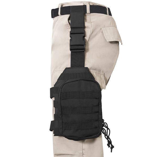 Rothco’s MOLLE Drop Leg Panel is designed to adapt to your tactical needs; the MOLLE panel can be utilized for mounting holsters, mag pouches, and other MOLLE accessories for easy access. 