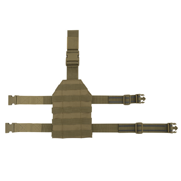 Rothco’s MOLLE Drop Leg Panel is designed to adapt to your tactical needs; the MOLLE panel can be utilized for mounting holsters, mag pouches, and other MOLLE accessories for easy access.