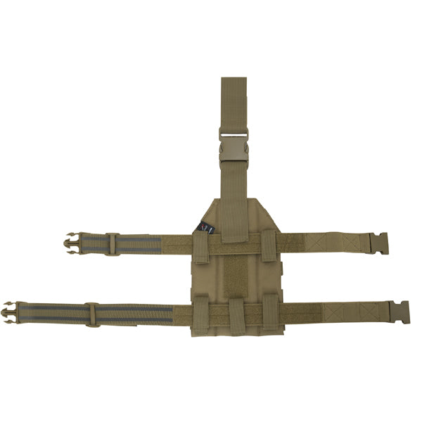 Rothco’s MOLLE Drop Leg Panel is designed to adapt to your tactical needs; the MOLLE panel can be utilized for mounting holsters, mag pouches, and other MOLLE accessories for easy access.