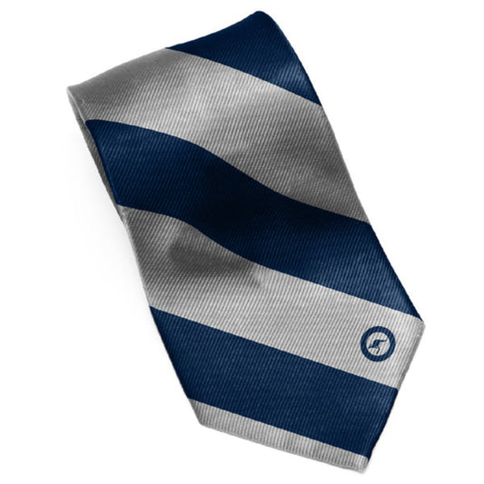 Royal Australian Air Force branded tie with classic broad-striped pattern. It's a versatile and timeless addition to your wardrobe that shows your pride in the RAAF. 100% polyester