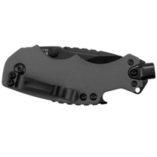 Blade Length 2.4 in. (6 cm) Blade Material 8Cr13MoV Blade Finish/Coating Black-oxide coating Blade Thickness 0.11 in. (2.8 mm) Closed Length 3.25 in. (8.3 cm) Handle Material Glass-filled nylon Handle Finish/Coating – Handle Thickness 0.61 in. (15.4 mm) Overall Length 5.75 in. (14.6 cm) Weight 3.5 oz. (100 g)