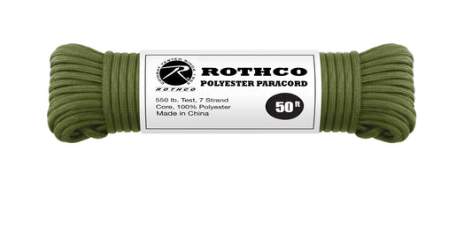 Rothco’s Polyester Paracord is a versatile survival essential that is a crucial addition to your tactical pack or Bug Out Bag. Type III Multifunctional Parachute Cord Has A Tensile Strength Of 550lb – Ideal For Tying Gear Together, Making A Shelter Or A Trap