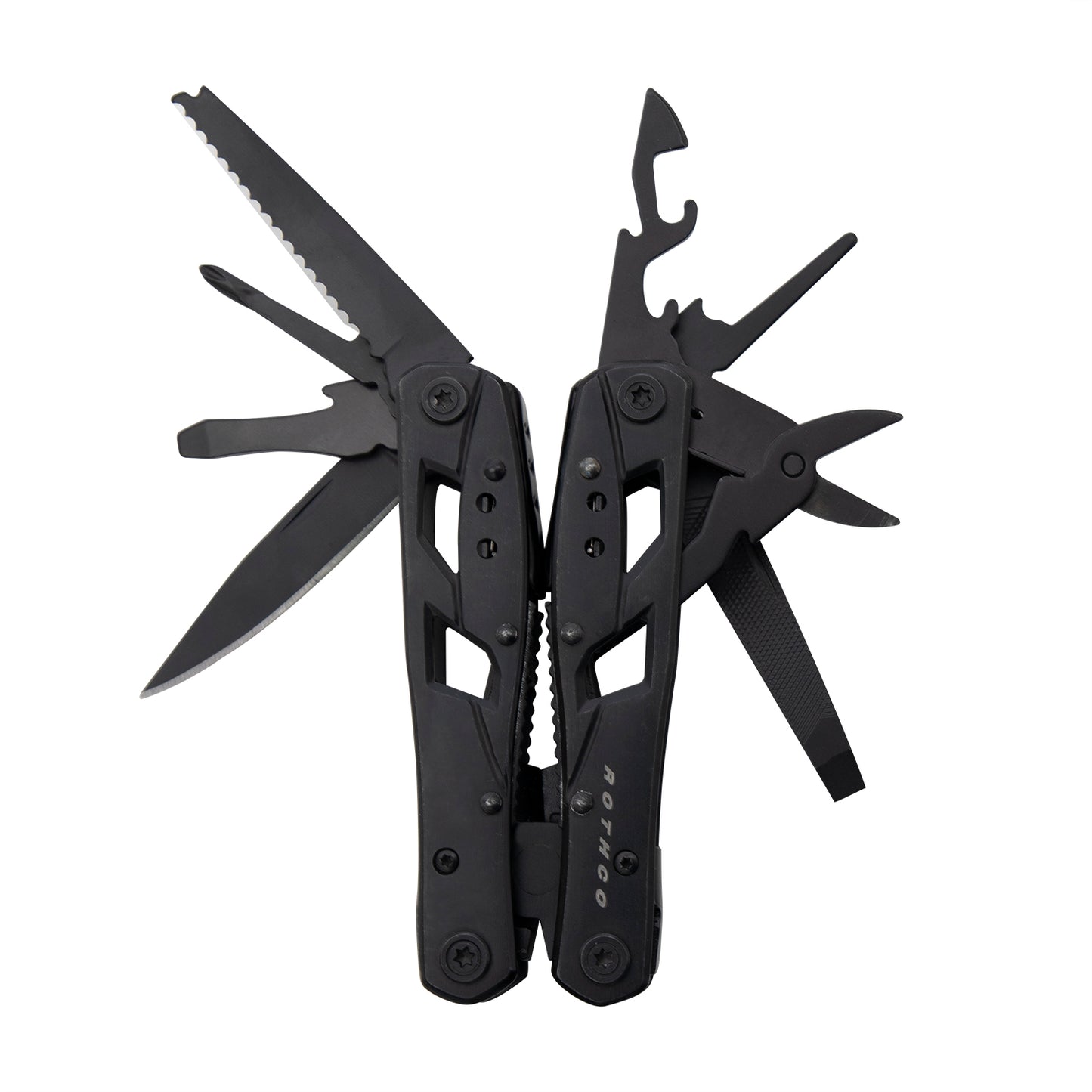 For the avid outdoorsman and tactical enthusiast, this Multi-Tool contains over ten different versatile tools; perfect for your Bug Out Bag.  