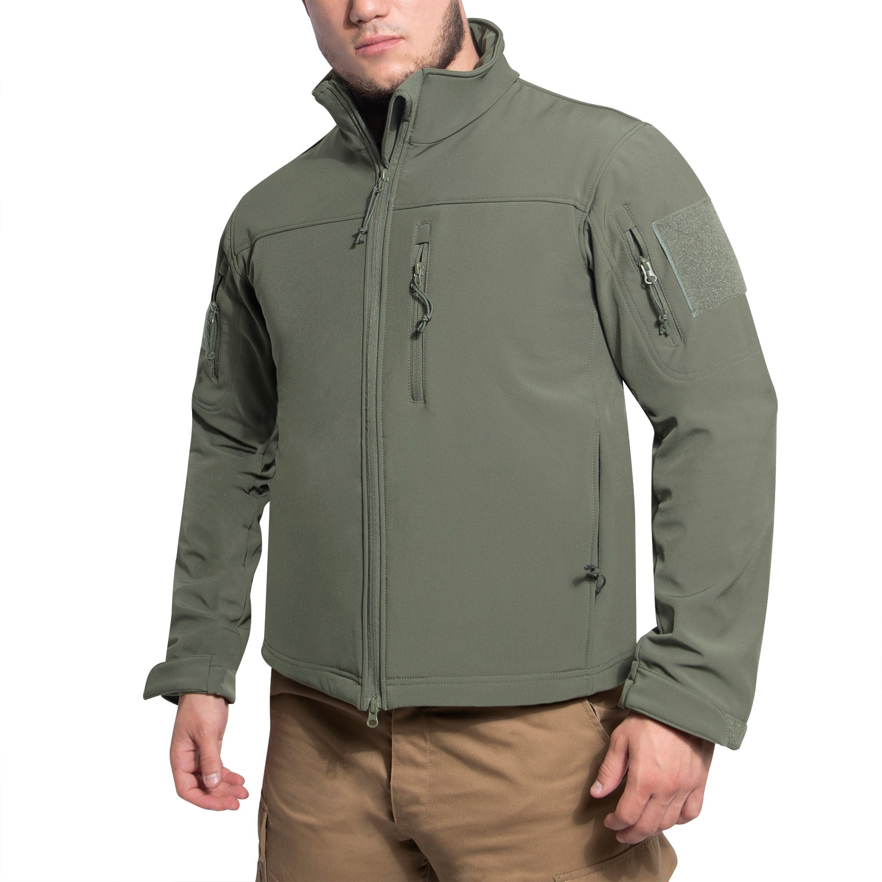 Rothco’s Stealth Ops Soft Shell Tactical Jacket offers unbeatable comfort, durability, and versatility. The mid-weight softshell jacket is ideal for moderate to inclement weather and is perfect for the fall and spring.