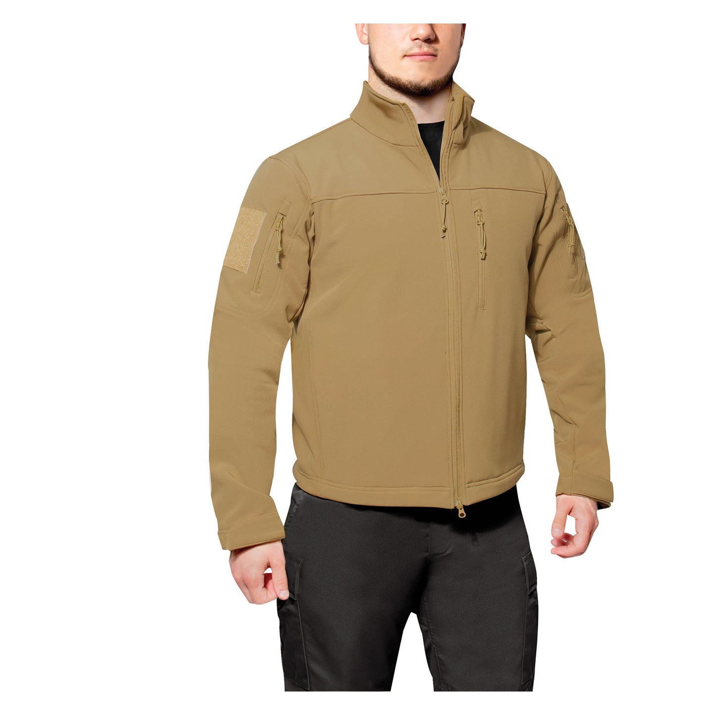 Rothco’s Stealth Ops Soft Shell Tactical Jacket offers unbeatable comfort, durability, and versatility. The mid-weight softshell jacket is ideal for moderate to inclement weather and is perfect for the fall and spring.