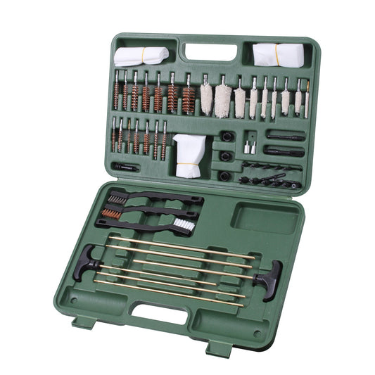 We're not kidding when we say this is a Universal Gun Cleaning Kit; it includes 3 solid brass rods for 17-270 caliber rifles & 3 solid brass rods for 30 caliber rifles, pistols, shotguns & muzzleloaders because a clean gun, is a happy gun. www.defenceqstore.com.au