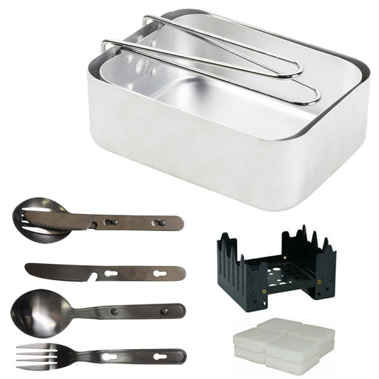 Dixie Mess Kit, KFS set and Hexamine Stove Bundle