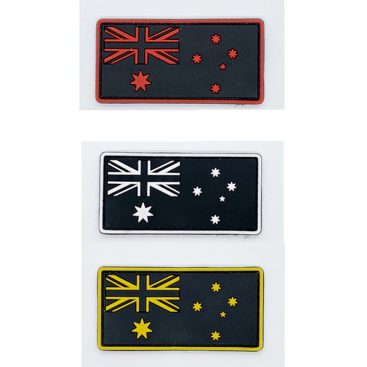 THIS SET SOLD INDIVIDUALLY WOULD USUALLY COST $47.96  Australia Flags PVC Patches  Velcro backed  Great for attaching to your field gear, jackets, shirts, pants, jeans, hats or even create your own patch board.  Size: 7.8x4cm