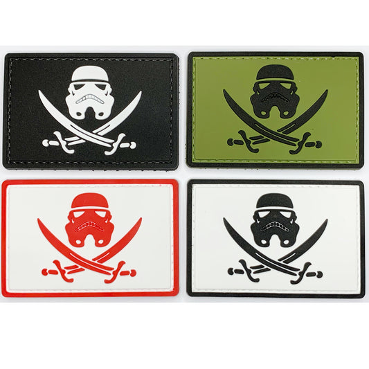Trooper Pirate with Swords PVC Patches Set of 4 Bundle